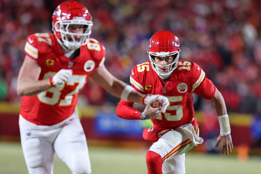 Travis Klece and Patrick Mahomes