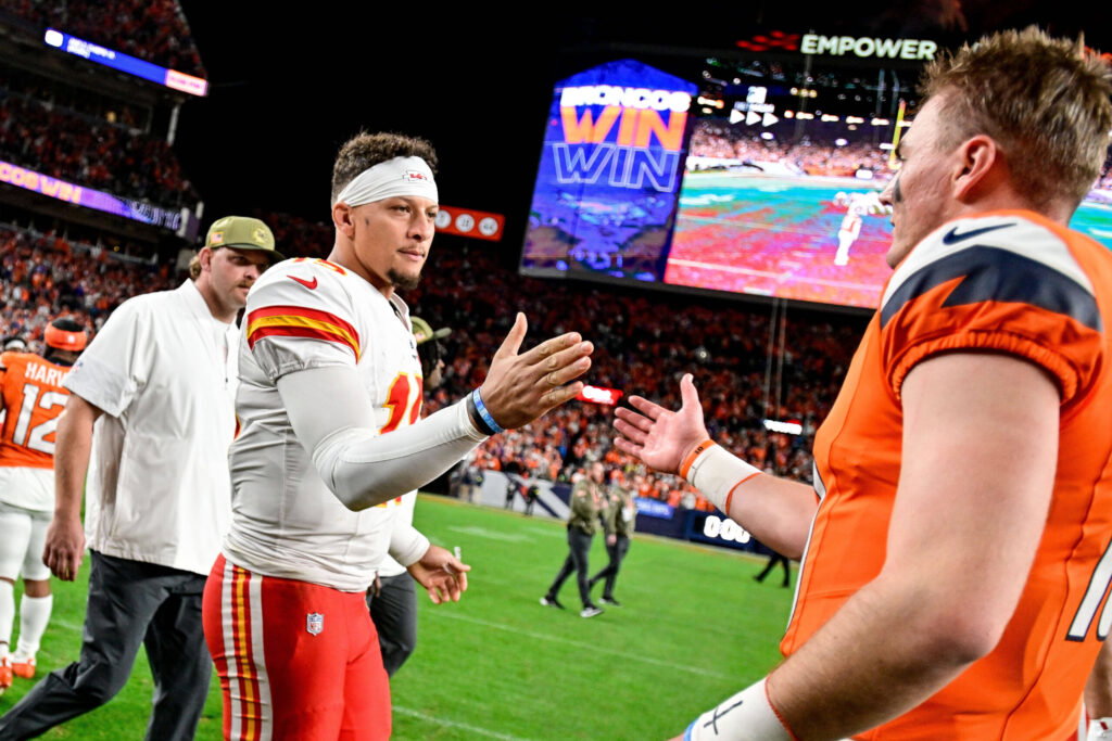 Bo Nix Patrick Mahomes